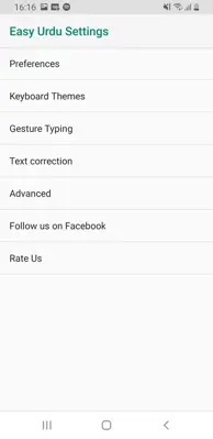 Easy Urdu Keyboard android App screenshot 2